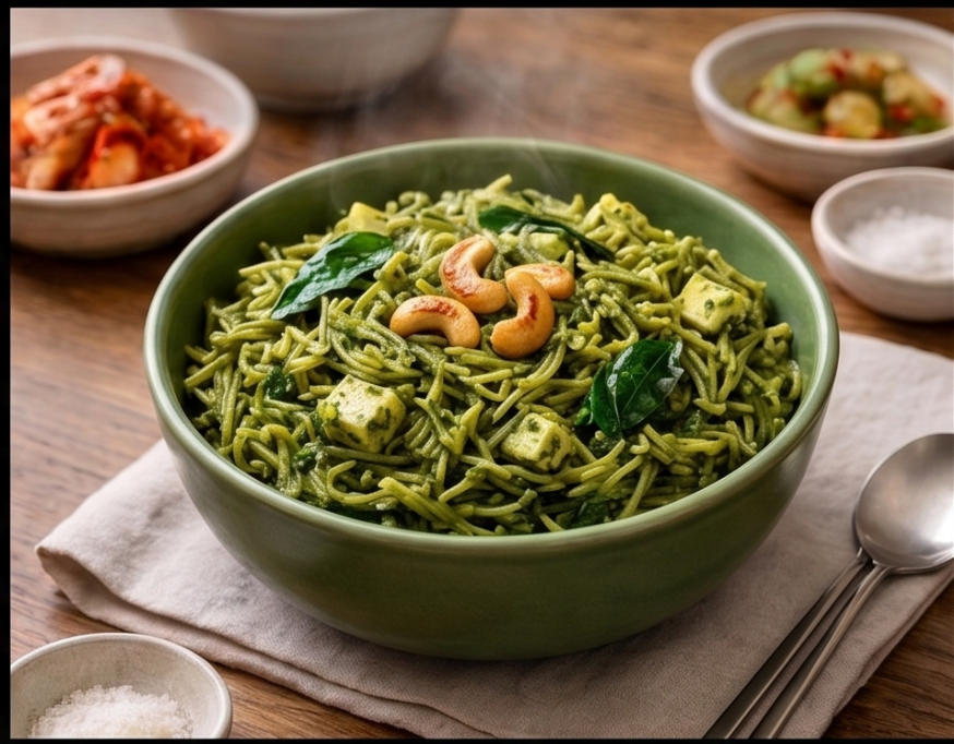 Aallya Spinach Pearl Millet (Kambu) Vermicelli Khichdi